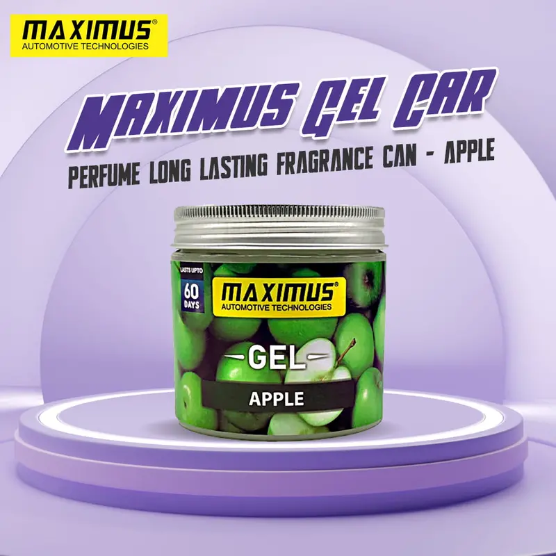 Maximus Gel Car Perfume Long Lasting Fragrance Can - Apple 1
