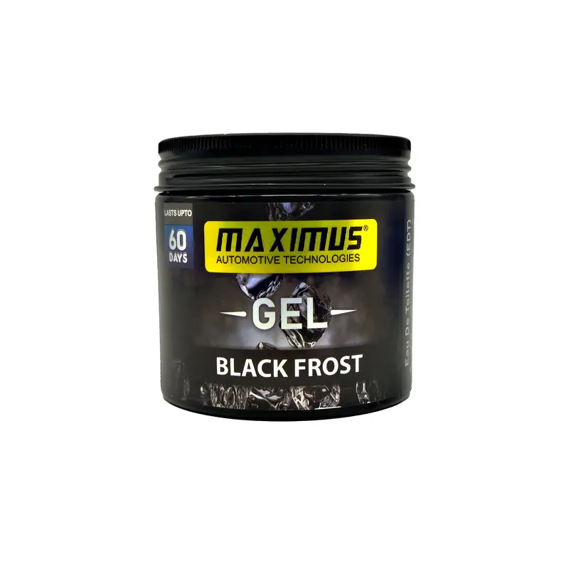 Maximus Gel Car Perfume Long Lasting Fragrance Can - Black Frost 2
