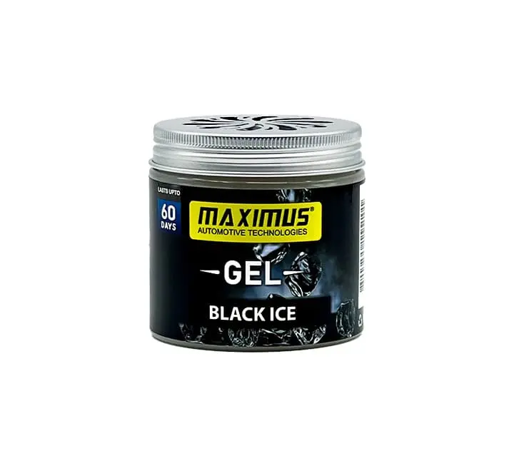 Maximus Gel Car Perfume Long Lasting Fragrance Can - Black Ice 2