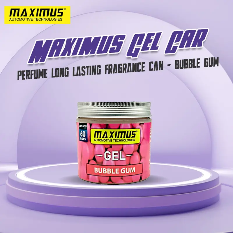 Maximus Gel Car Perfume Long Lasting Fragrance Can - Bubble Gum 1