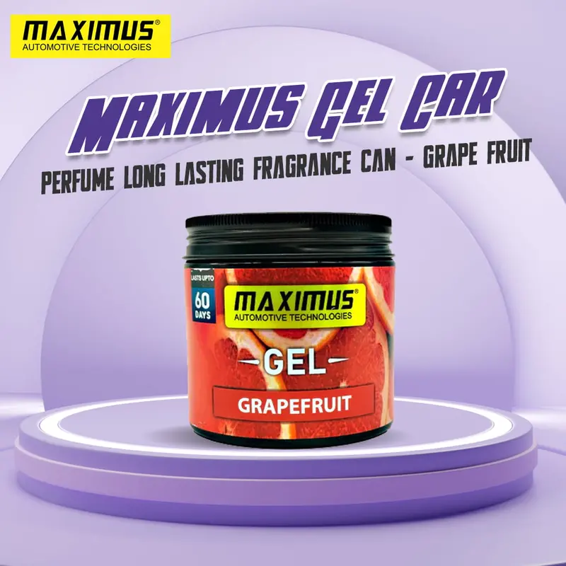 Maximus Gel Car Perfume Long Lasting Fragrance Can - Grape Fruit 1
