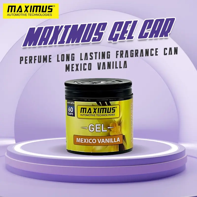 Maximus Gel Car Perfume Long Lasting Fragrance Can - Mexico Vanilla 1