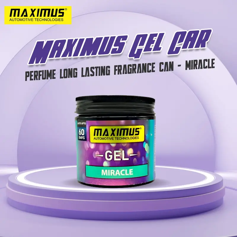 Maximus Gel Car Perfume Long Lasting Fragrance Can - Miracle 1