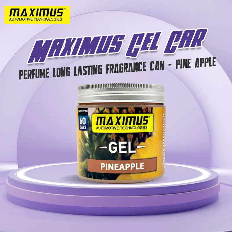 Maximus Gel Car Perfume Long Lasting Fragrance Can - Pine Apple 1