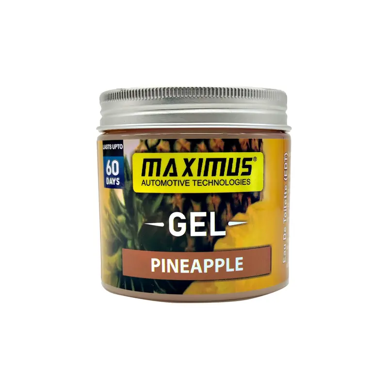 Maximus Gel Car Perfume Long Lasting Fragrance Can - Pine Apple 2
