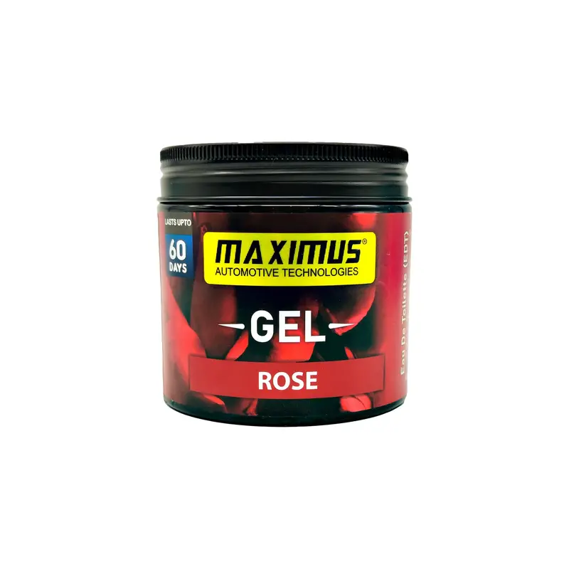 Maximus Gel Car Perfume Long Lasting Fragrance Can - Rose 2