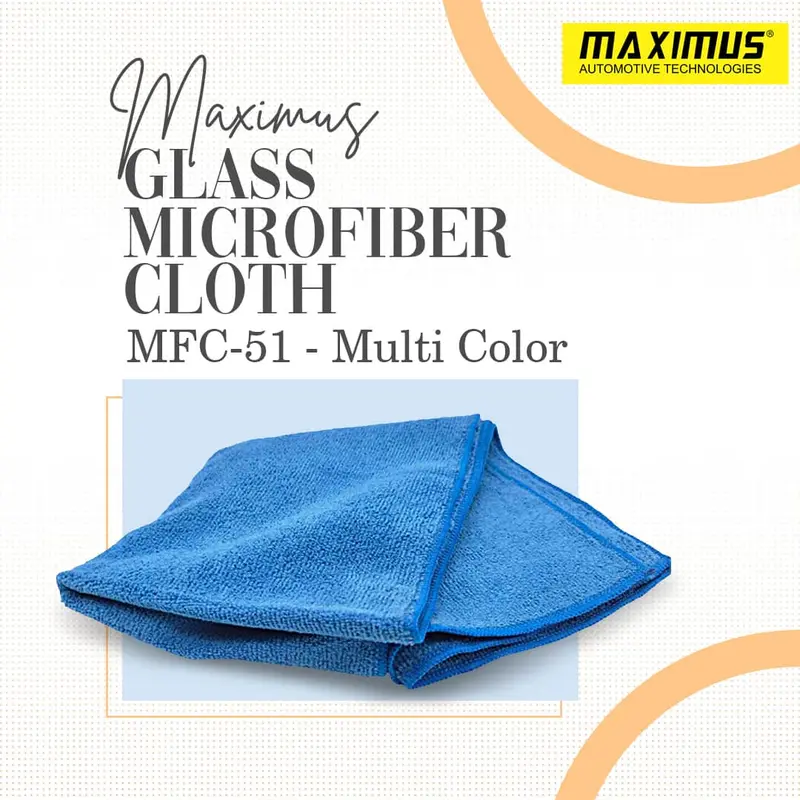 Maximus Glass Microfiber Cloth Mfc-51 30X70cm 400Gsm - Multi Color 1