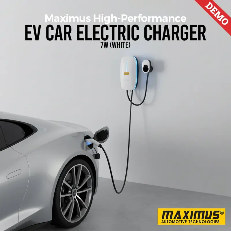 Maximus High-Performance Ev Car Electric Charger 7W (White) - Plug In With Wide Compatibility 1