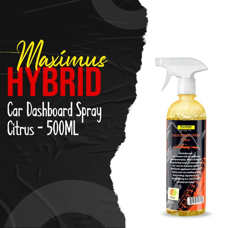 Maximus Hybrid Car Dashboard Spray Citrus - 500Ml 1
