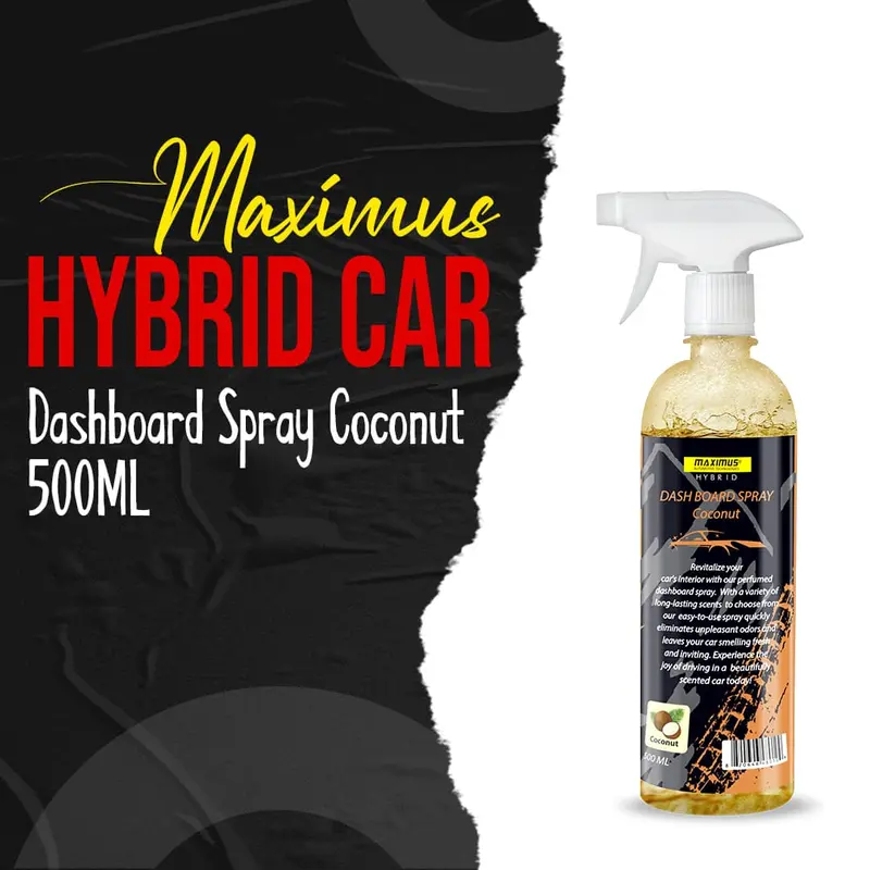 Maximus Hybrid Car Dashboard Spray Coconut - 500Ml 1