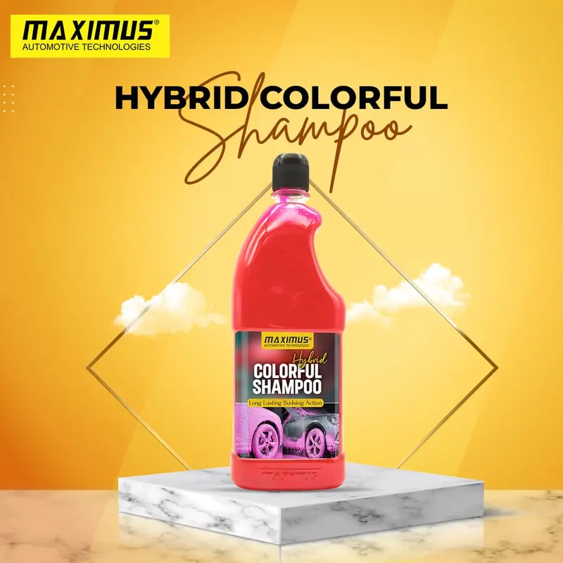Maximus Hybrid Colorful Shampoo Red - 1 Ltr 1