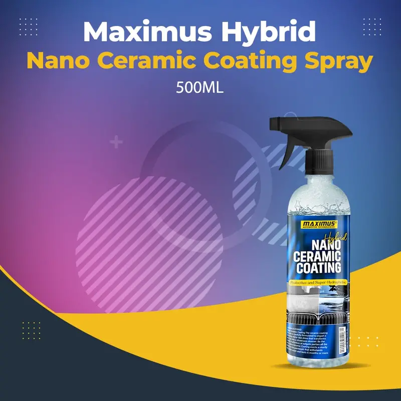 Maximus Hybrid Nano Ceramic Coating Spray - 500Ml - Protective And Super Hydrophobic 1