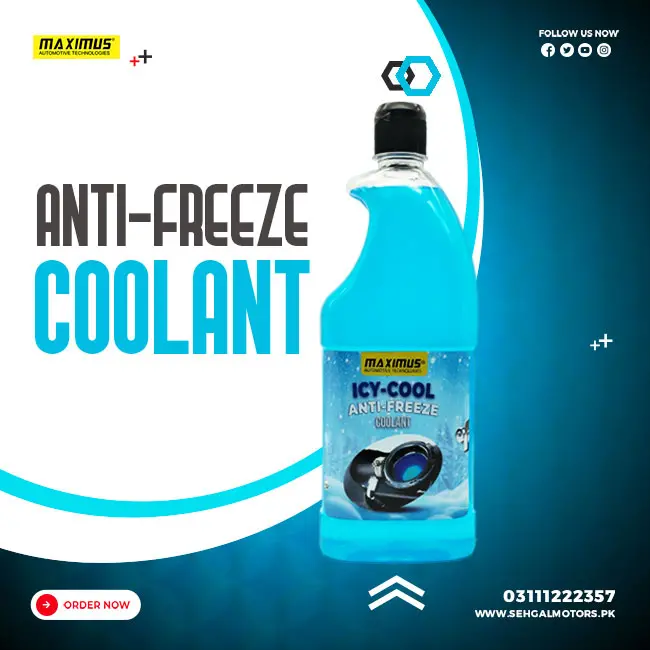 Maximus Icy Cool Anti Freeze Coolant Ice Blue 50% - 1L 1