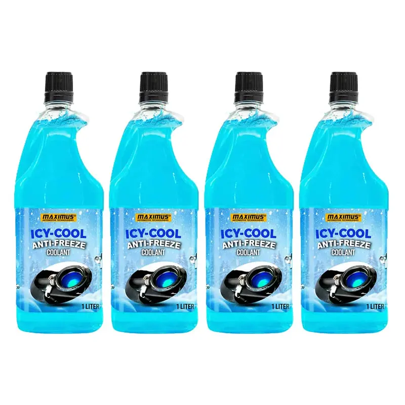Maximus Icy Cool Anti Freeze Coolant Ice Blue 50% - 1L Pack Of 4 2