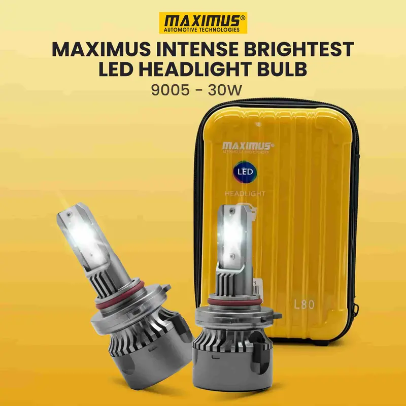 Maximus Intense Brightest Led Headlight Bulb - 9005 - 30W 1