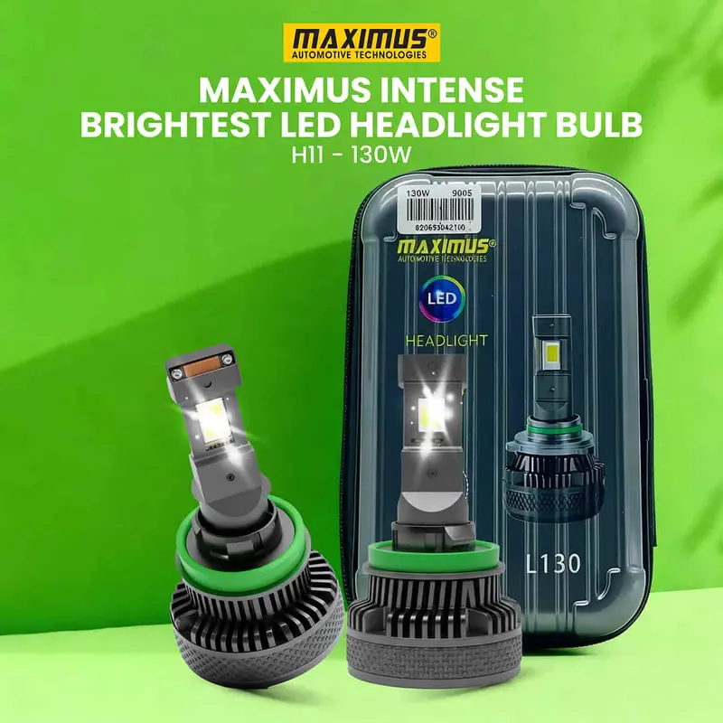 Maximus Intense Brightest Led Headlight Bulb - H11 -130W 1