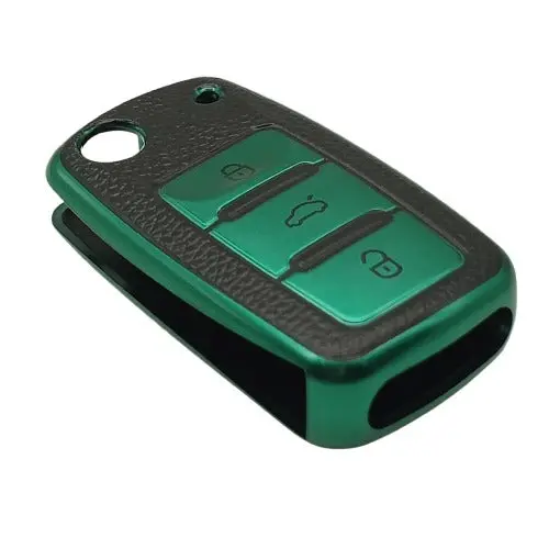 Maximus Jack Knife Alarm System Remote Tpu Plastic Key Cover - Green Black | 3 Buttons 2
