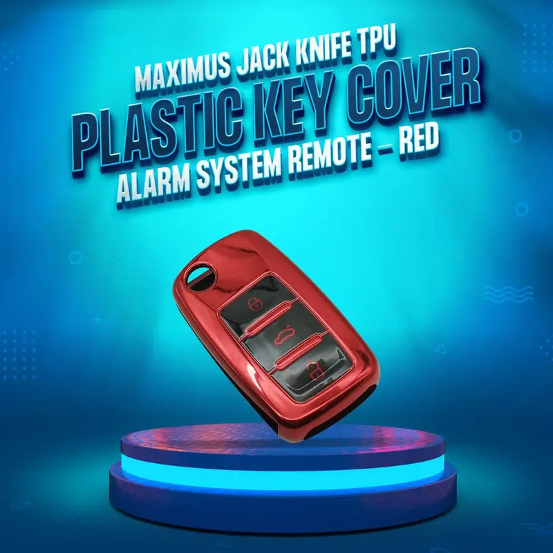Maximus Jack Knife Alarm System Remote Tpu Plastic Protection Cover - Key Cover Red 1
