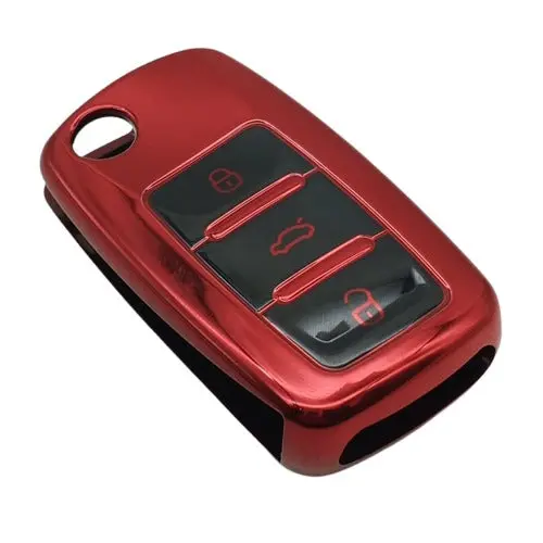 Maximus Jack Knife Alarm System Remote Tpu Plastic Protection Cover - Key Cover Red 2