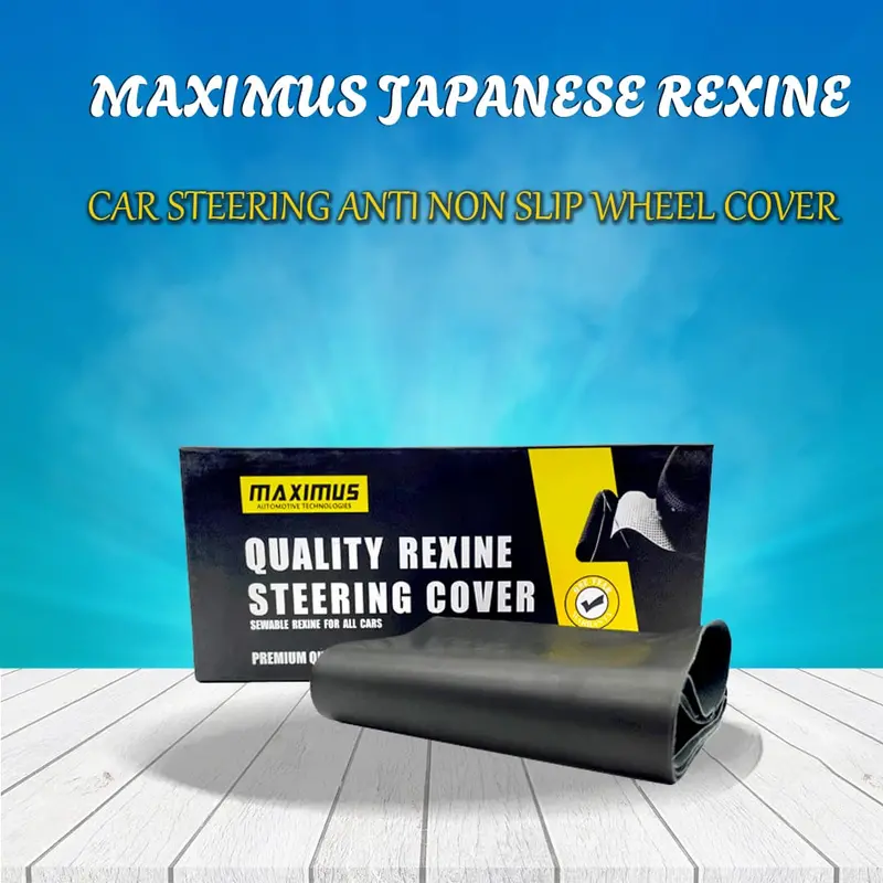 Maximus Japanese Rexine Car Steering Anti Non Slip Wheel Cover 1