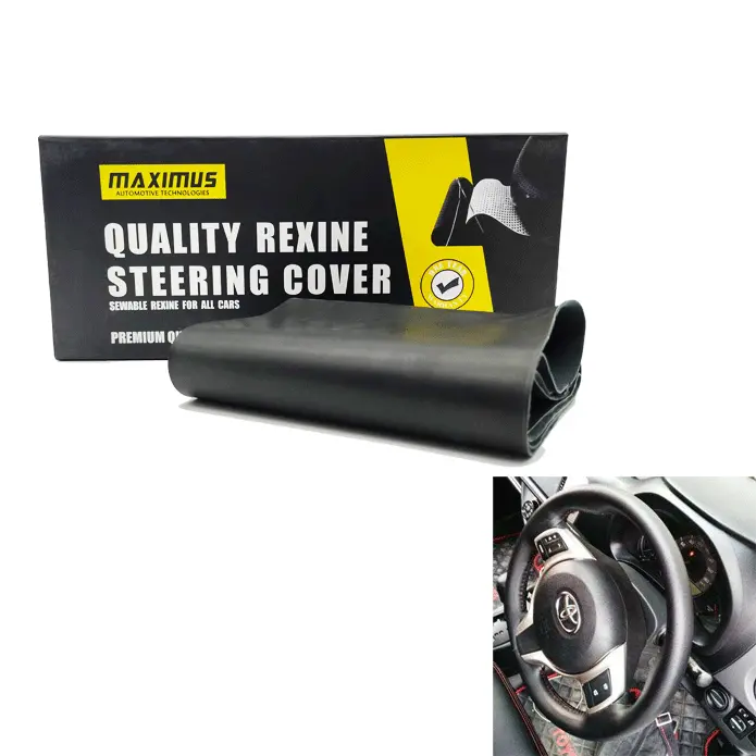 Maximus Japanese Rexine Car Steering Anti Non Slip Wheel Cover 2