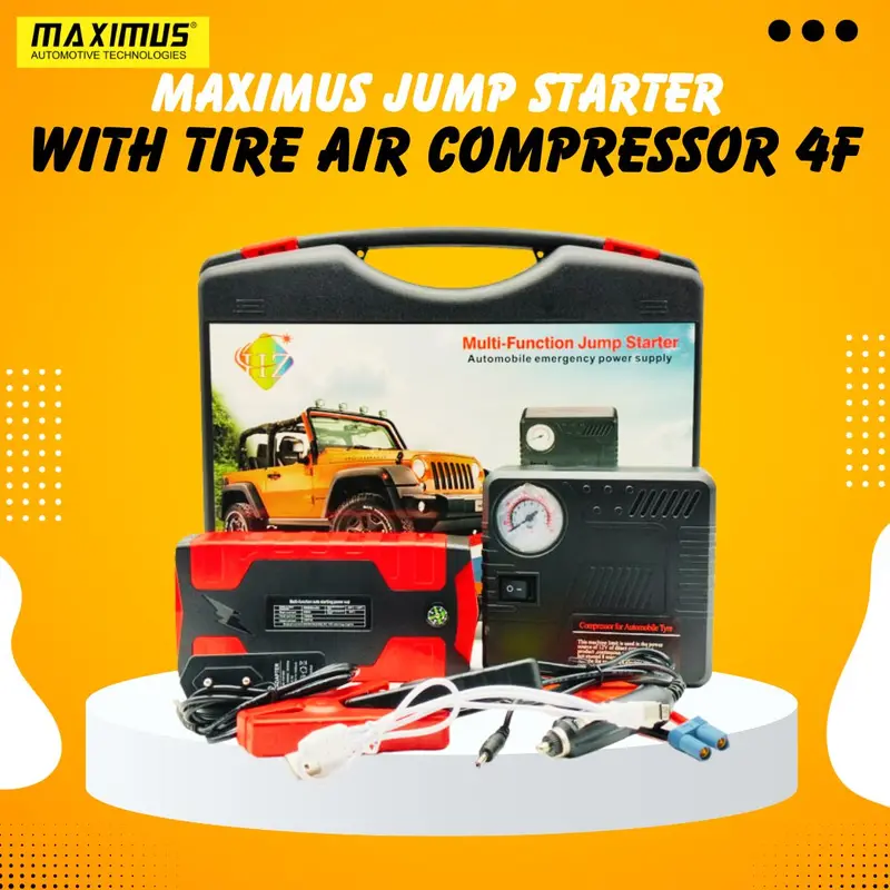 Maximus Jump Starter With Tire Air Compressor 4F High Power 1