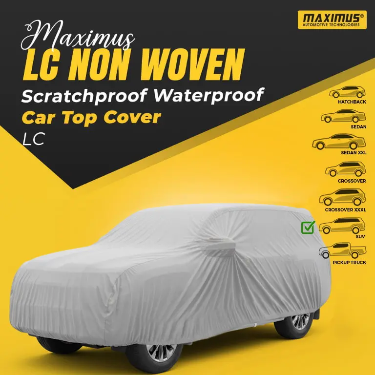 Maximus Lc Non Woven Scratchproof Waterproof Car Top Cover - Lc Suv 1