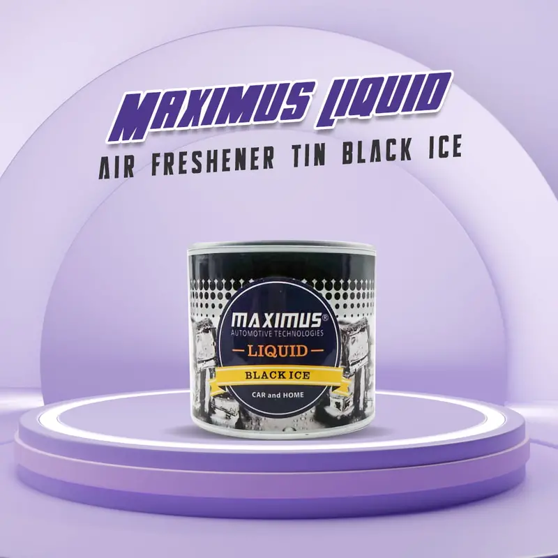 Maximus Liquid Air Freshener Tin Black Ice 1