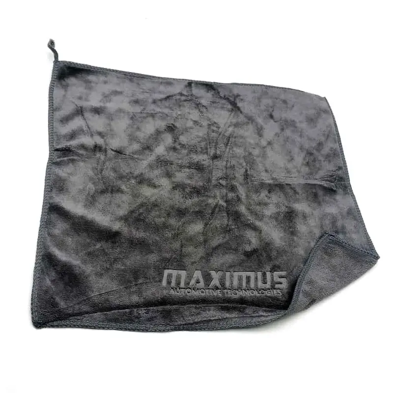 Maximus Logo Microfiber Cloth Mfc-67 - 40X40cm 400Gsm - - Super Soft Cloth - Grey 2