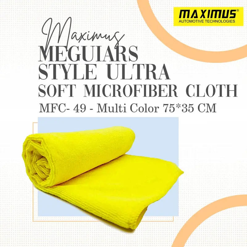 Maximus Meguiars Style Microfiber Cloth Mfc-49 35X75cm 350Gsm - Ultra Soft Multi 1