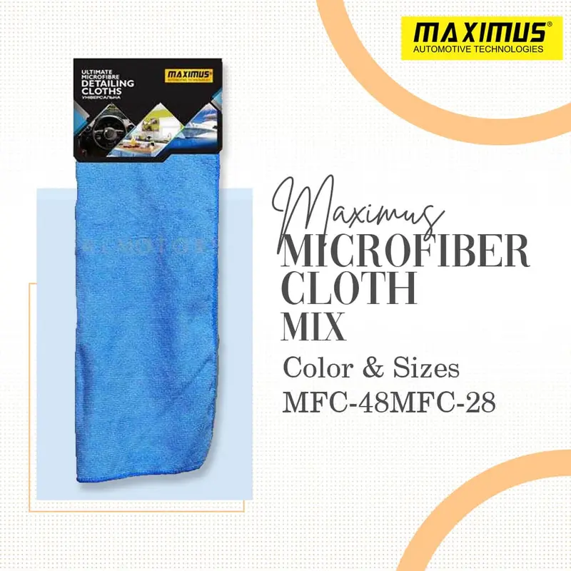 Maximus Microfiber Cloth Mix Color & Sizes Mfc-48 1