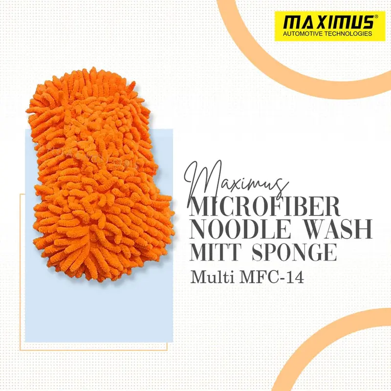 Maximus Microfiber Noodle Wash Mitt Sponge Multi Mfc-14 1