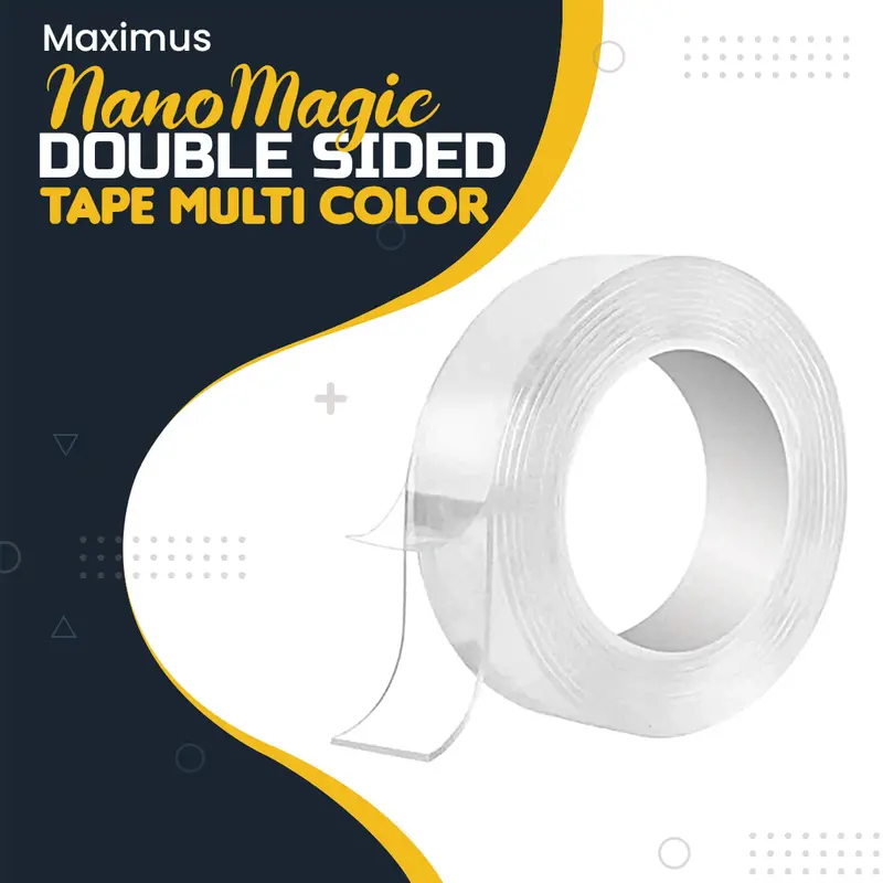 Maximus Nano Magic Double Sided Tape Multi Color Acrylic Waterproof 1