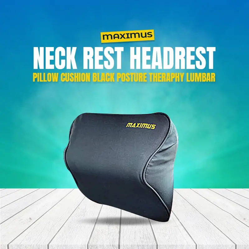Maximus Neck Rest Headrest Pillow Cushion Black Posture Therapy Lumbar 1