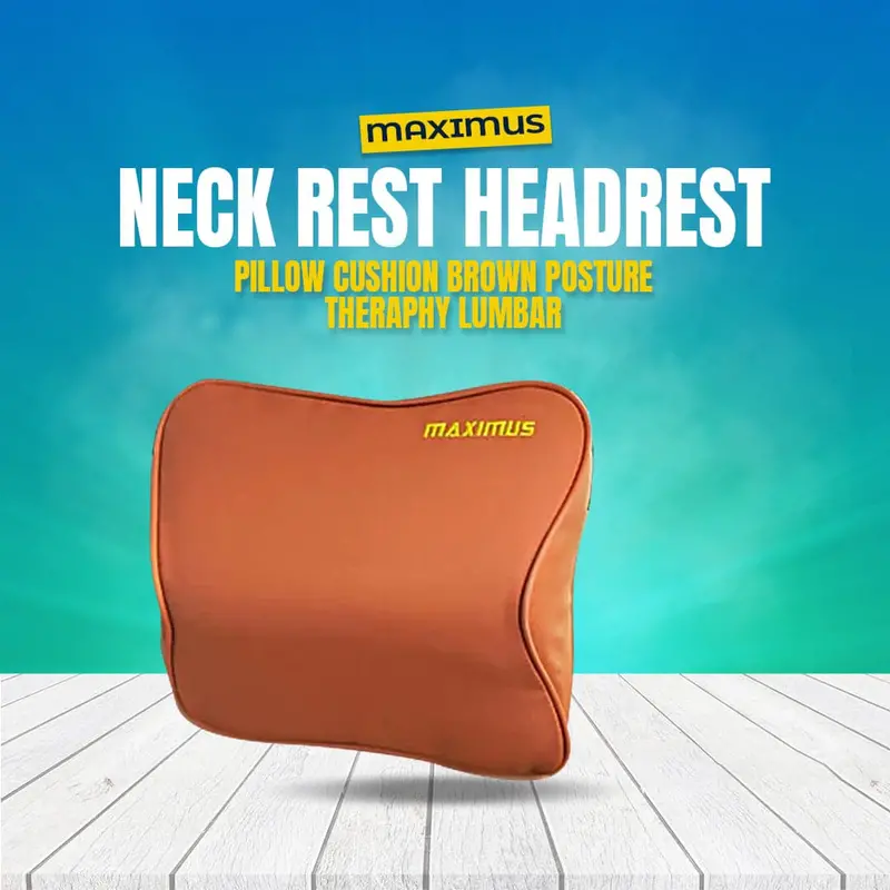 Maximus Neck Rest Headrest Pillow Cushion Brown Posture Therapy Lumbar 1