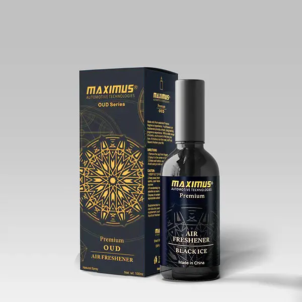 Maximus Oil-Based Liquid Air Freshener Spray Black Ice Scent (100Ml) - Gross Weight 350 Ml 2