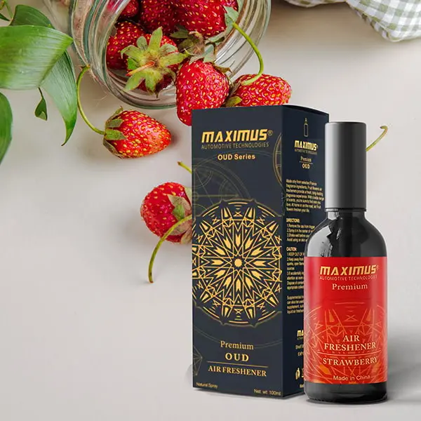 Maximus Oil-Based Liquid Air Freshener Spray - Strawberry Scent(100Ml) 1