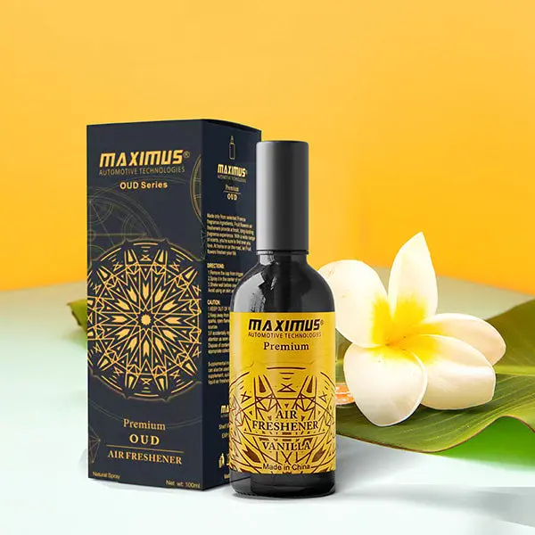 Maximus Oil-Based Liquid Air Freshener Spray - Vanilla Scent (100Ml) 1