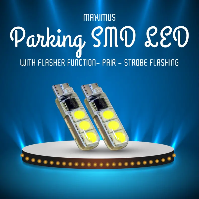 Maximus Parking Smd Led With Flasher Function- Pair - Strobe Flashing 1