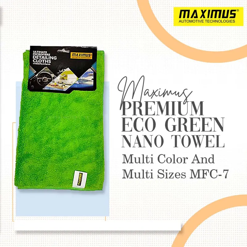 Maximus Premium Eco Green Nano Towel Mfc-7 40X40cm 400Gsm - Multi 1