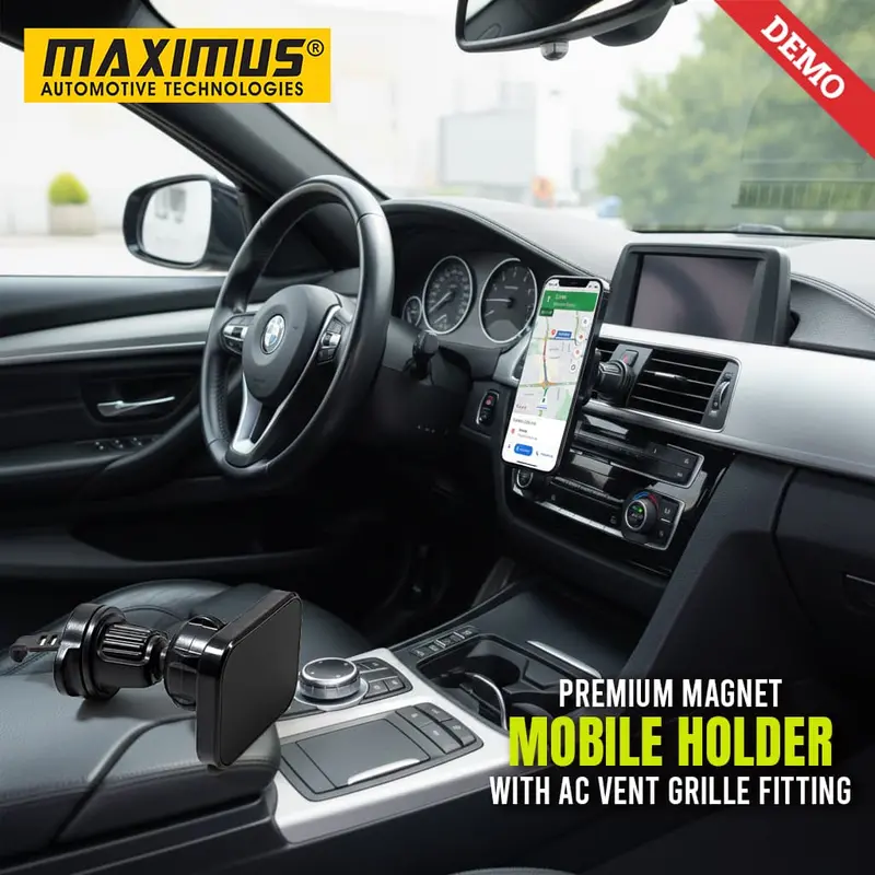 Maximus Premium Magnet Mobile Holder With Ac Vent Grille Fitting 1