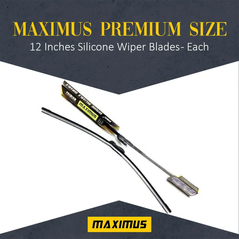 Maximus Premium Size 12 Inches Silicone Wiper Blades - Each 1