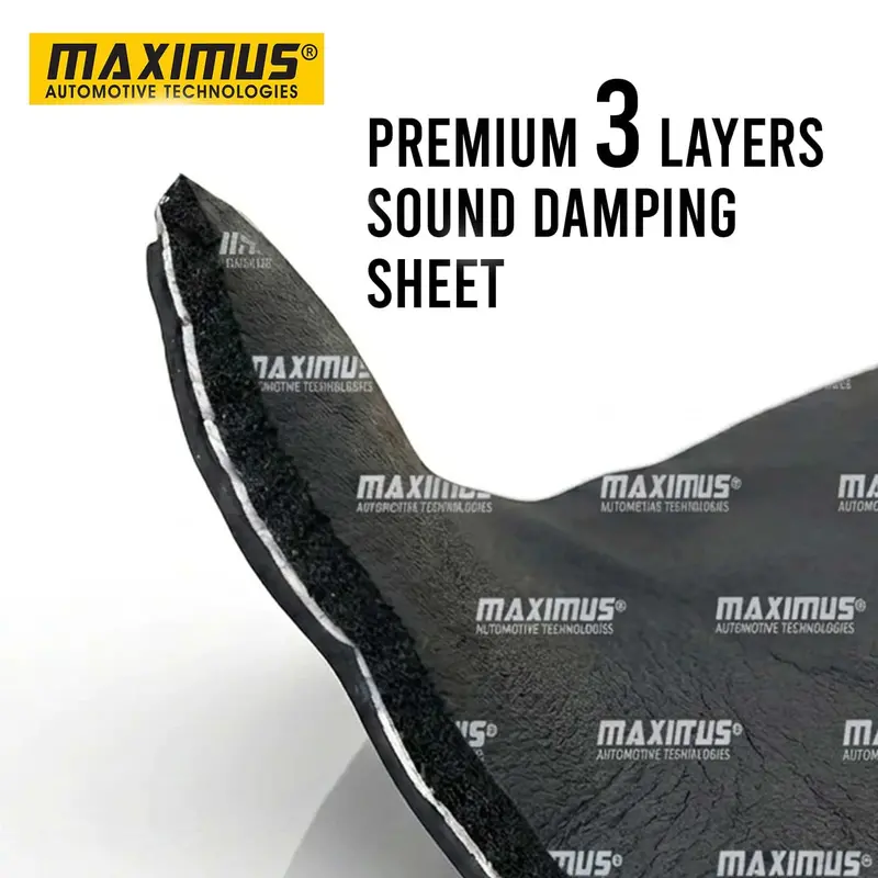Maximus Premium Sound Damping Deadening 3 Layers Sheet - Each - Noise Reduction | Shock Proofing 1