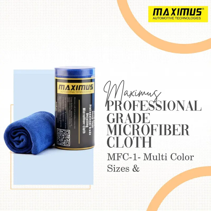 Maximus Professional Grade Microfiber Cloth Mfc-1 60X30cm 230Gsm - Multi Color & Sizes 1
