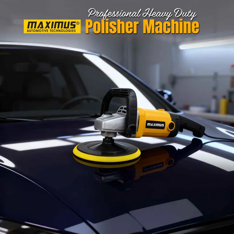 Maximus Professional Heavy Duty Polisher Machine With Speed Control - Grinder | Buffer | Sander | Detailing Equipment 1