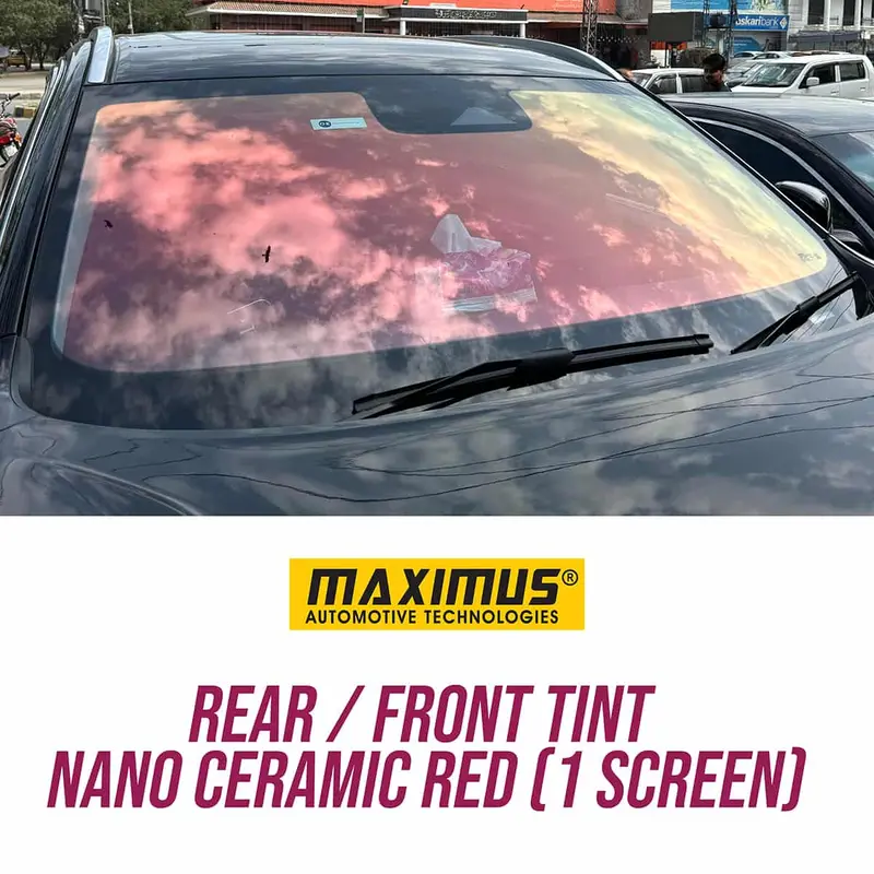 Maximus Red Nano Ceramic Tint Film For Rear / Front (1 Screen) 1