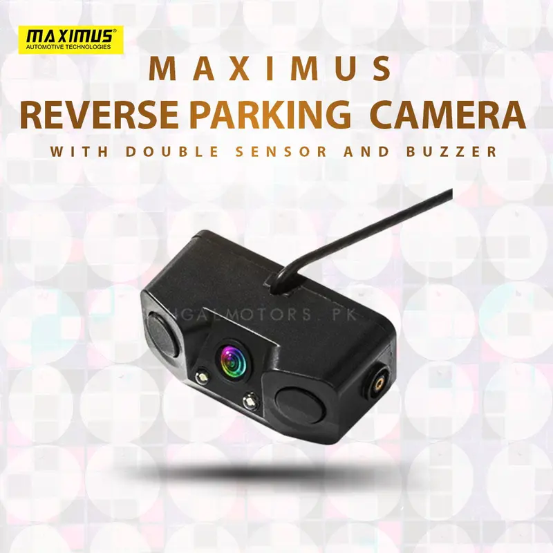 Maximus Reverse Camera With Double Parking Sensor And Warning Buzzer 1