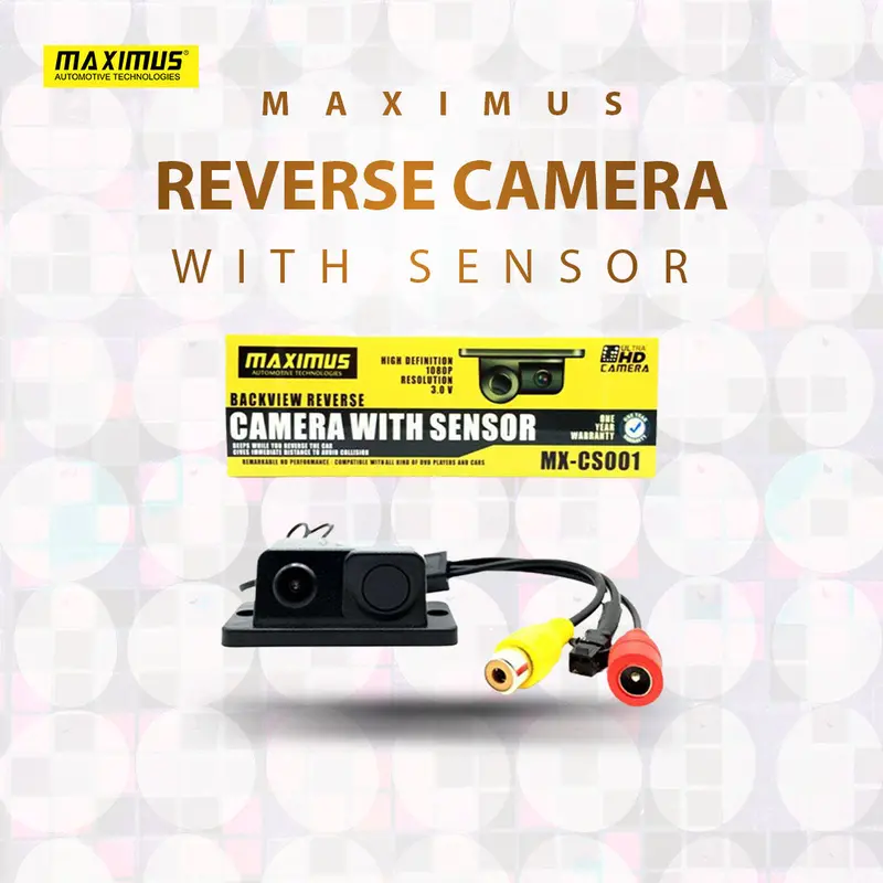 Maximus Reverse Camera With Parking Sensor - 1 Piece 1