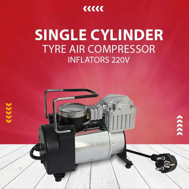 Maximus Single Cylinder Tyre Air Compressor Inflators 220V 1