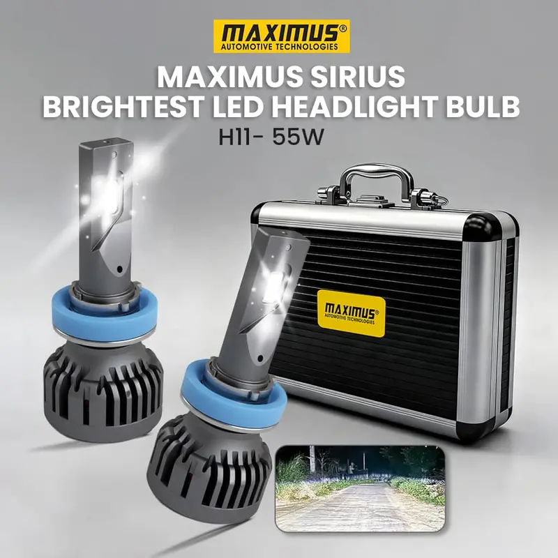 Maximus Sirius Brightest Led Headlight Bulb - H11 - 55W 1